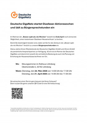Deutsche GigaNetz - Bürgersprechstunden